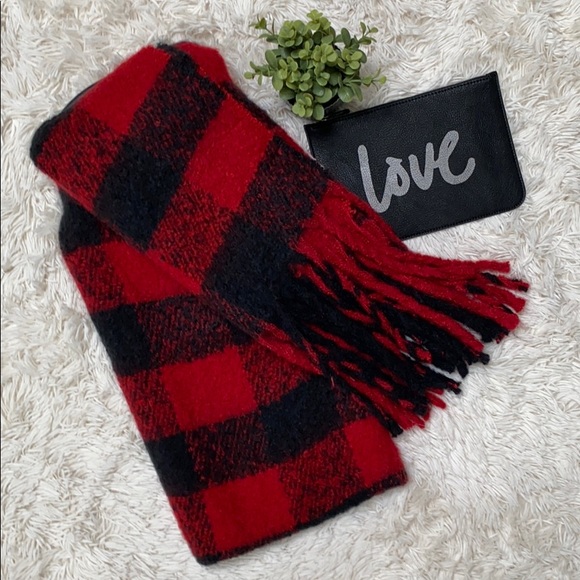 INC International Concepts Accessories - 🎉Sale🎉 INC Buffalo Plaid Scarf 💗 Red & Black